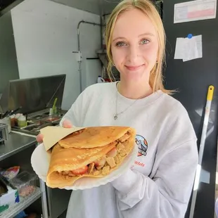 Cheese-Cake Crepe +Strawberries*