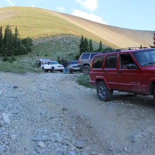 Coming off Mt Antero with the film crew from the Prospector show. You can get here....we can help!!