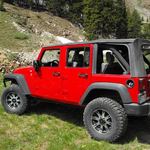 One of our 4dr Wranglers on the mountain