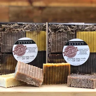 Enjoy our very own Craft Beer Tour! 3 beer soap and a root beer soap for the designated bather. :)
