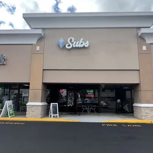 the front of the store