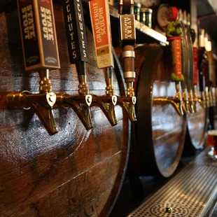 12 hand-crafted brews on tap, plus a Randal and Beer Engine