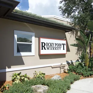 the front of the building