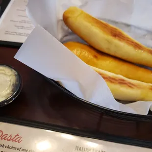 Bread sticks and butter