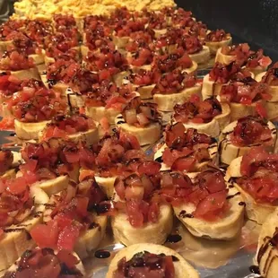 a variety of appetizers