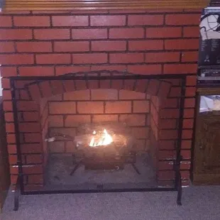 Fire  place in our room#2