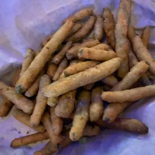 Fried green beans