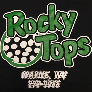 the logo on a black shirt