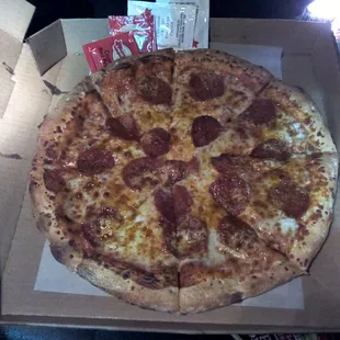 Medium pepperoni. $6.99 pickup special