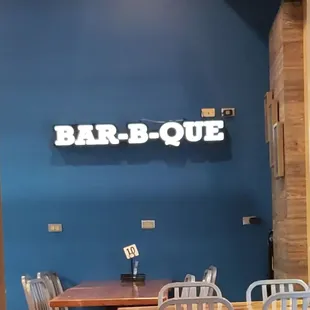 The slogan on the wall