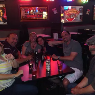 Good friends at Rocky's Bar.