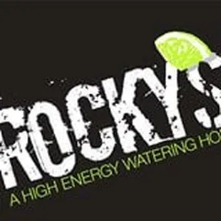 the logo for a high energy watering hole