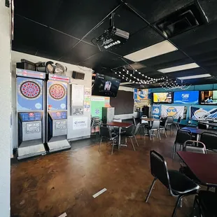 a view of the dining area