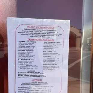 Updated menu as of 10.11.21
