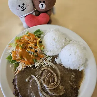 Hamburger Steak Plate... delicious!