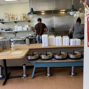 two men working in the kitchen