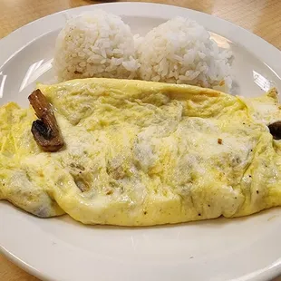 Mushroom omelet