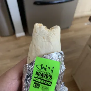 Cheese and Chili Burrito