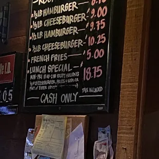 Menu as of 10/05/2022