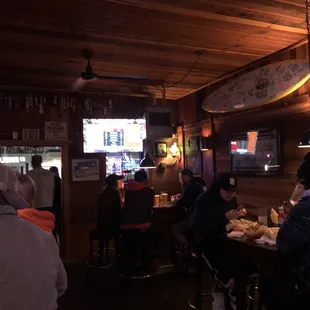 people sitting at the bar