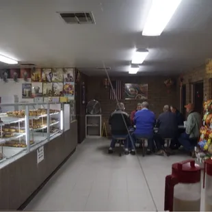 A good sized eating area.