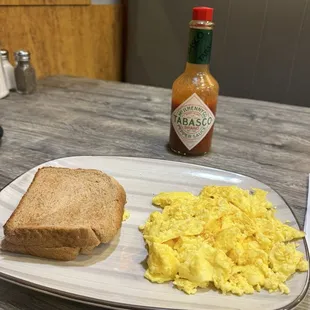 Eggs and toast
