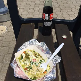 One of the best tamales ever! And Mexican Coke made with real sugar, too!