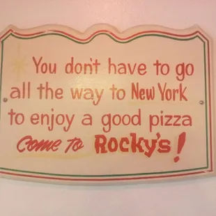 the sign says it all.