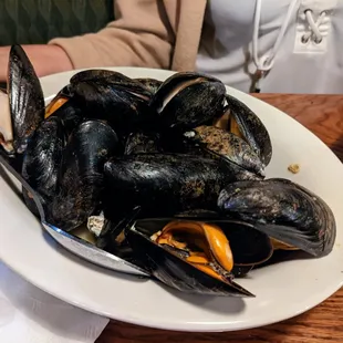 My friend enjoyed her mussels in Casino sauce. They were huge!