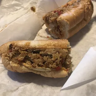 Chicken Philly cheesesteak all the way