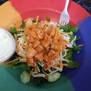 Grilled Buffalo Chicken Salad! AMAZING