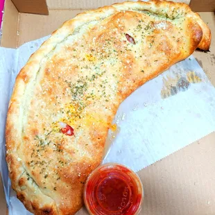 Rocky&apos;s -- Pepperoni Stromboli -- PACKED with meat!