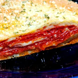 Rocky&apos;s -- Pepperoni Stromboli -- PACKED with meat!