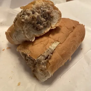 Philly on a hoagie roll with cheese and Mayo!