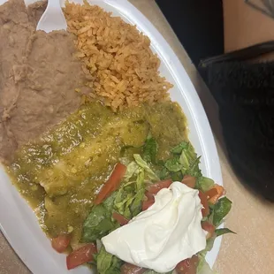 Green Chicken Enchiladas