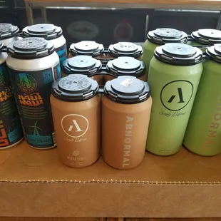 Altamont's Maui Zaui &amp; Abnormal's IPA and Coffee Stout.