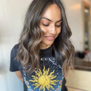Soft brown hair