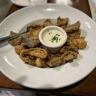 Hand foraged mushroom assortments perfectly fried and seasoned for an exquisite flavor.