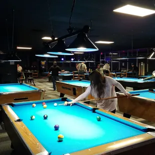 a pool table