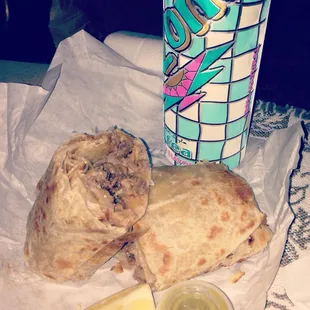 Carne asada burrito w/cheese