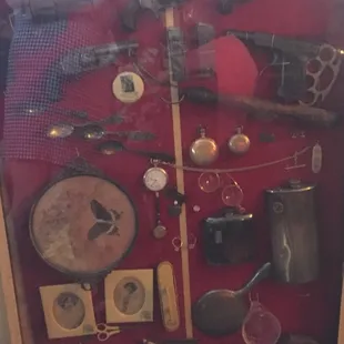 Tons of cool memorabilia from the good ol' days.