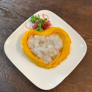 Mango with sweet sticky rice