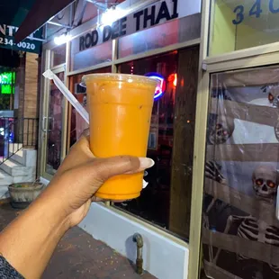 Thai Ice Tea w/coconut milk