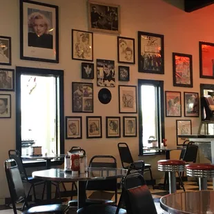 Cool pictures on the wall.