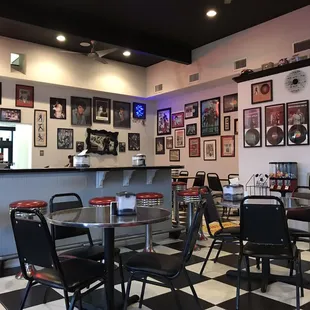 interior, sushi and sashimi