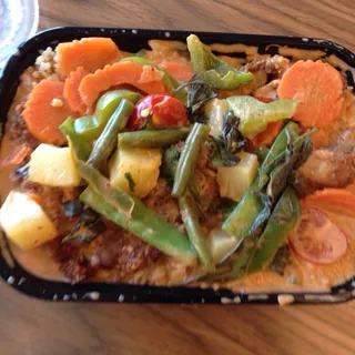 Panang Curry with Crispy Chicken