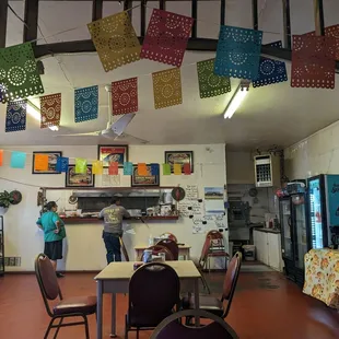 The front entrance/counter is a vibe