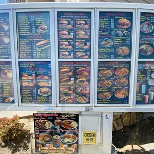 Menu as of September 2024