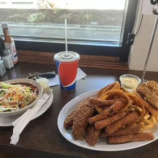 fish, seafood, fish and chips, food