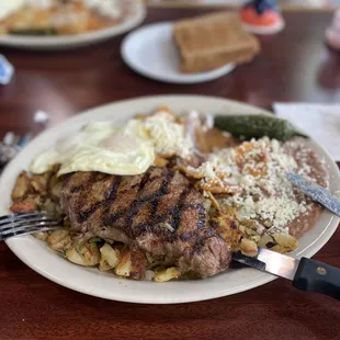 a plate of food on a table